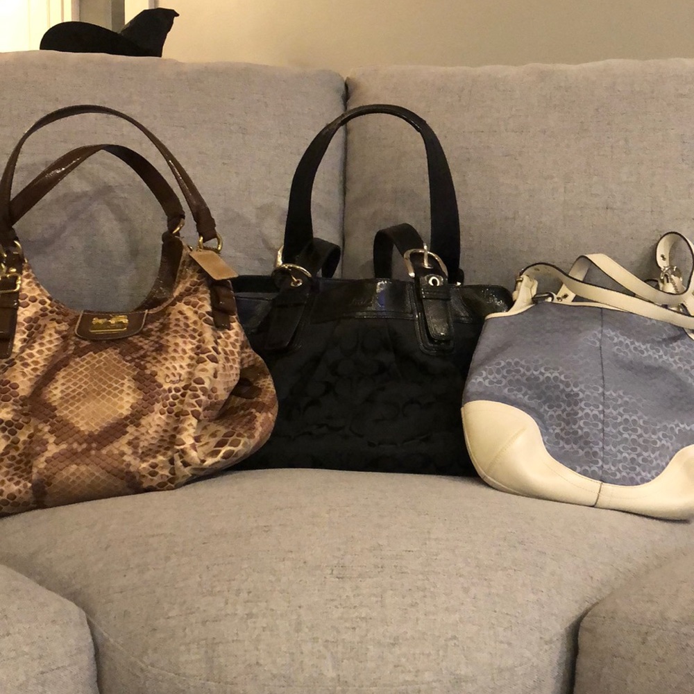 Bulk (3) coach bags for sale